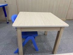 Mesa y sillas de madera para niños de alta calidad para guarderías de jardín de infantes, muebles preescolares