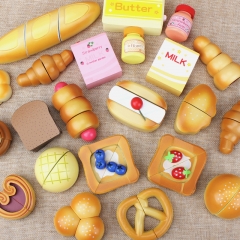 Brinquedos para desenvolvimento educacional infantil, conjunto de cozinha de madeira, finge,