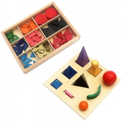 Montessori pequenos símbolos de gramática de madeira com caixa Montessori Material brinquedos de aprendizagem de madeira