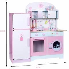 Children's kitchen toys pretend play games cooking games wooden kitchen toys