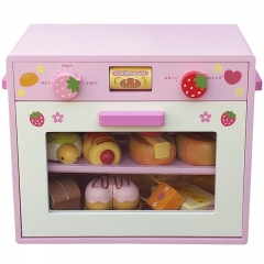 Kids wooden Kitchen set pretend play wood role play Simulation microwave oven set Toys