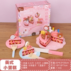 Cutting Fruit Girls Most Love Strawberry Box Play House Suit Sweet Wooden Toy