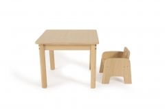 Mesa y sillas de madera para niños de alta calidad para guarderías de jardín de infantes, muebles preescolares