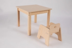 Table et chaises en bois pour enfants de haute qualité pour la garderie de l'école maternelle mobilier préscolaire