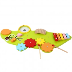 Early educational play set funny wall game wooden toy crocodile kids toy