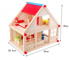 高档仿真3D娃娃屋儿童教育豪华小屋自组装木制房子玩具