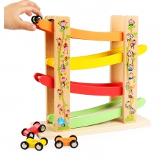 Novo design brinquedos educativos para crianças, veículo de madeira, pista de brinquedo