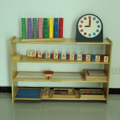 Montessori Wooden cabinet storage for kids children furniture wooden daycare shelf for kids