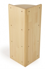 Обучающая деревянная детская мебель Монтессори 3-слойная деревянная угловая полка для хранения игрушек