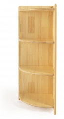 Обучающая деревянная детская мебель Монтессори 3-слойная деревянная угловая полка для хранения игрушек