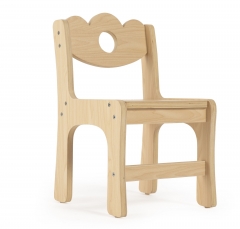 Sillas de madera naturales para niños, muebles de jardín de infantes, sillas de madera para preescolar
