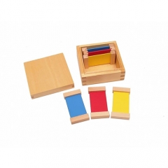 蒙特梭利彩色平板材料感官教育工具学前早期设备学习玩具