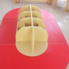 Child Wooden Book Cabinet Furniture Bookshelves Sofa For Children Kindergarten Wooden Montessori Furniture