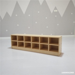 Деревянный шкаф для обуви, деревянная стойка для детского сада, деревянная мебельная стойка Монтессори