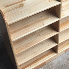 Muebles de madera de jardín de infantes, estante de almacenamiento, estante de madera preescolar, estante de madera para niños Montessori