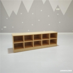 Деревянный шкаф для обуви, деревянная стойка для детского сада, деревянная мебельная стойка Монтессори