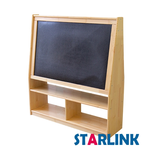 双面磁性幼儿园实木地板黑板柜写字板黑板架木制画架