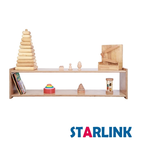 Montessori Toy Solid Wood Shelves without Back Board for Montessori Educational Toys Wooden Cabinet For Children Kindergarten