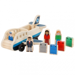 Vente chaude en bois modèle avion jouets bon marché éducatif enfant 3D en bois transport bébé enfants jouets