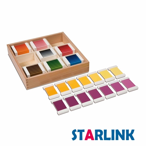 Ayudas de enseñanza de color para bebés, tableta de color de madera Montessori, tercera caja, educación infantil, educación preescolar, juguetes para niños