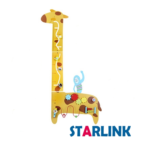 Giraffe Wall Panel Kindergarten Aids Metope Toys Play Wooden Wall Activity Decoration Panel Toys For Kids