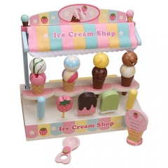 Wooden Ice Cream Selection Pretend Play Set Toy Children Pretending game Toy