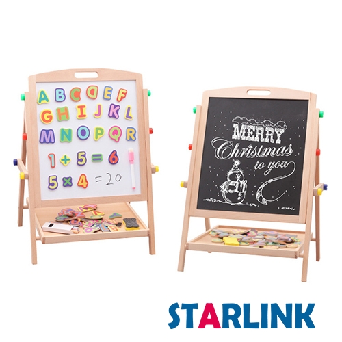 子供絵絵黒板木製2インチ1調整可能黒板ホワイトボード両面子供描画ライティングボードイーゼル