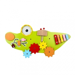 Ранний развивающий игровой набор забавная настенная игра деревянная игрушка крокодил детская игрушка