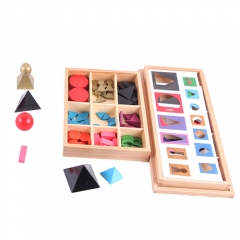 モンテッソーリ小さな木制文法シンボルボックス付きモンテッソーリ材料木制学习おもちゃ
