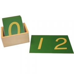 Numéros de papier de sable avec boîte montessori éducation enseignement préscolaire
