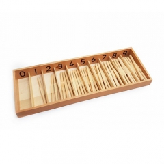 Caja de husillos de 45 Spindles Early Baby montessori equipo preescolar jardín de infantes