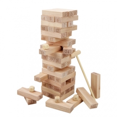Children's stacked music stacked high-volume wooden baby stacked high digital toys