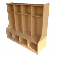 Kindergarten Preschool Schoolbag Kids Cabinet Storage Wood Cabinet Furniture For Children