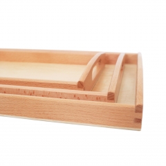 Wooden Montessori Tray Set Practical Life Materials Educational Sensory Toys