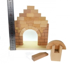 Brinquedo infantil educacional de madeira sensorial O arco romano material Montessori