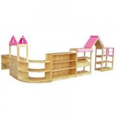 Хранение игрушек, новый стиль, горячая распродажа, шкаф для хранения детей дошкольного возраста, комбинированный шкаф для хранения, деревянный для материалов Монтессори