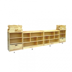 Conjuntos de móveis de madeira para creche infantil para creche móveis de madeira para creche infantil de alta qualidade