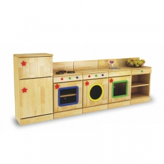 Наборы детской мебели Деревянная кухонная игрушка Детский кухонный набор Игрушка Ролевые игрушки для детей Ролевые игры Кухня