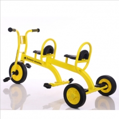 Double Seat Factory cheap price circle kids tricycle baby trike for kindergarten