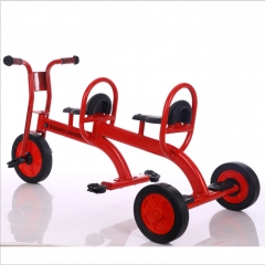 Double Seat Factory cheap price circle kids tricycle baby trike for kindergarten