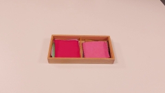 2022 Hot Selling Kids Educational Toys Montessori Wooden Sensori Material Fabric Box