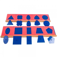 StarLink Kids Wooden Montessori Teaching Aids Learning Materials Set Metal Insets Montessori Toys