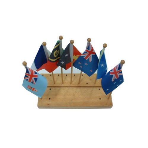 Starlink Montessori Kids Toys Australia Oceania Flag Set With Stand Montessori Toys