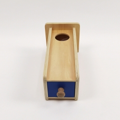 Learning Educational Preschool Montessori Kids Toy Baby Wood Object Permanence Box Drawer
