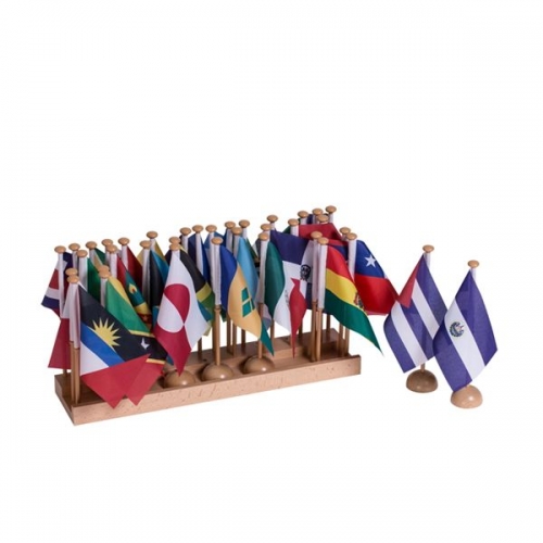 Starlink Montessori Toys For Kids Learning Educational Toys Geography Toys Africa Flag Set With Stand