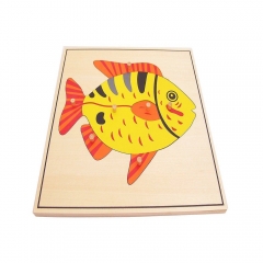 Starlink Science Educational Wooden Popular Montessori Toy Animal Puzzles Fish Puzzle Jigsaw