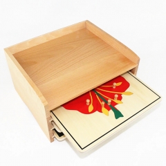 Montessori Toys Wooden Teaching Equipment Botany Puzzle Cabinet For Preschool Kids Toys