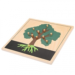 SatrLink Kindergarten Wooden Educational Toys Montessori Teaching Toys Wooden Tree Puzzle