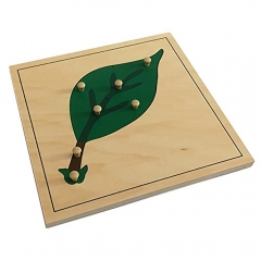 Montessori Materials Wooden Educational Toys Wholesale Montessori Leaf Puzzle For Kindergarten Toys