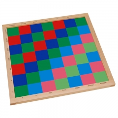 Kindergarten Material For Eco Friendly Wooden Montessori Mathmatic Educational Toys Of Checker Board Beads